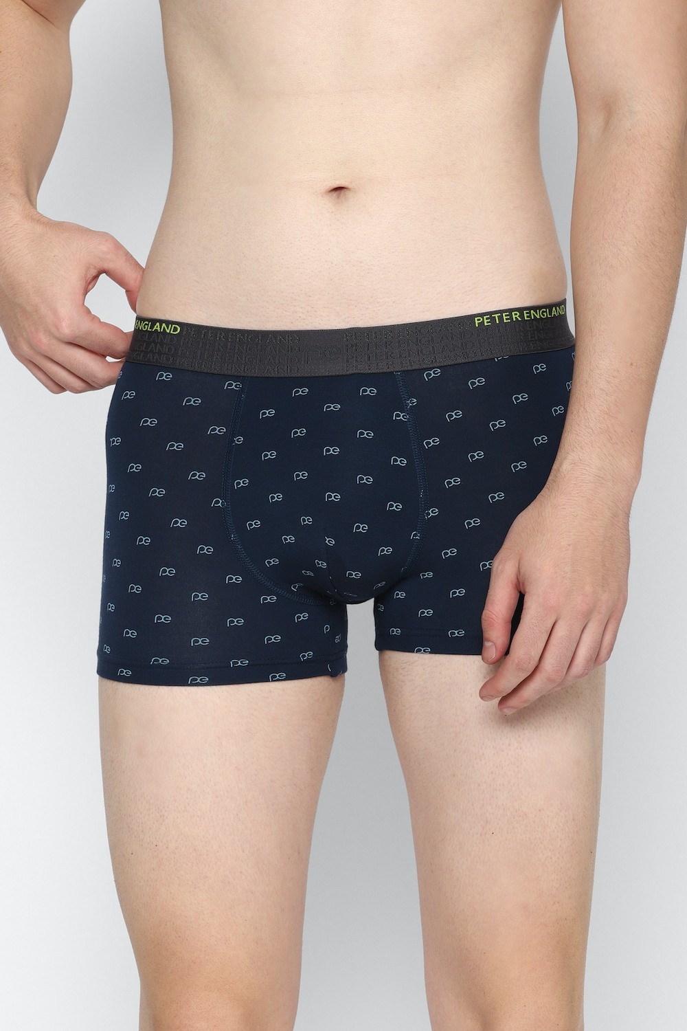 Men Navy Print Trunk