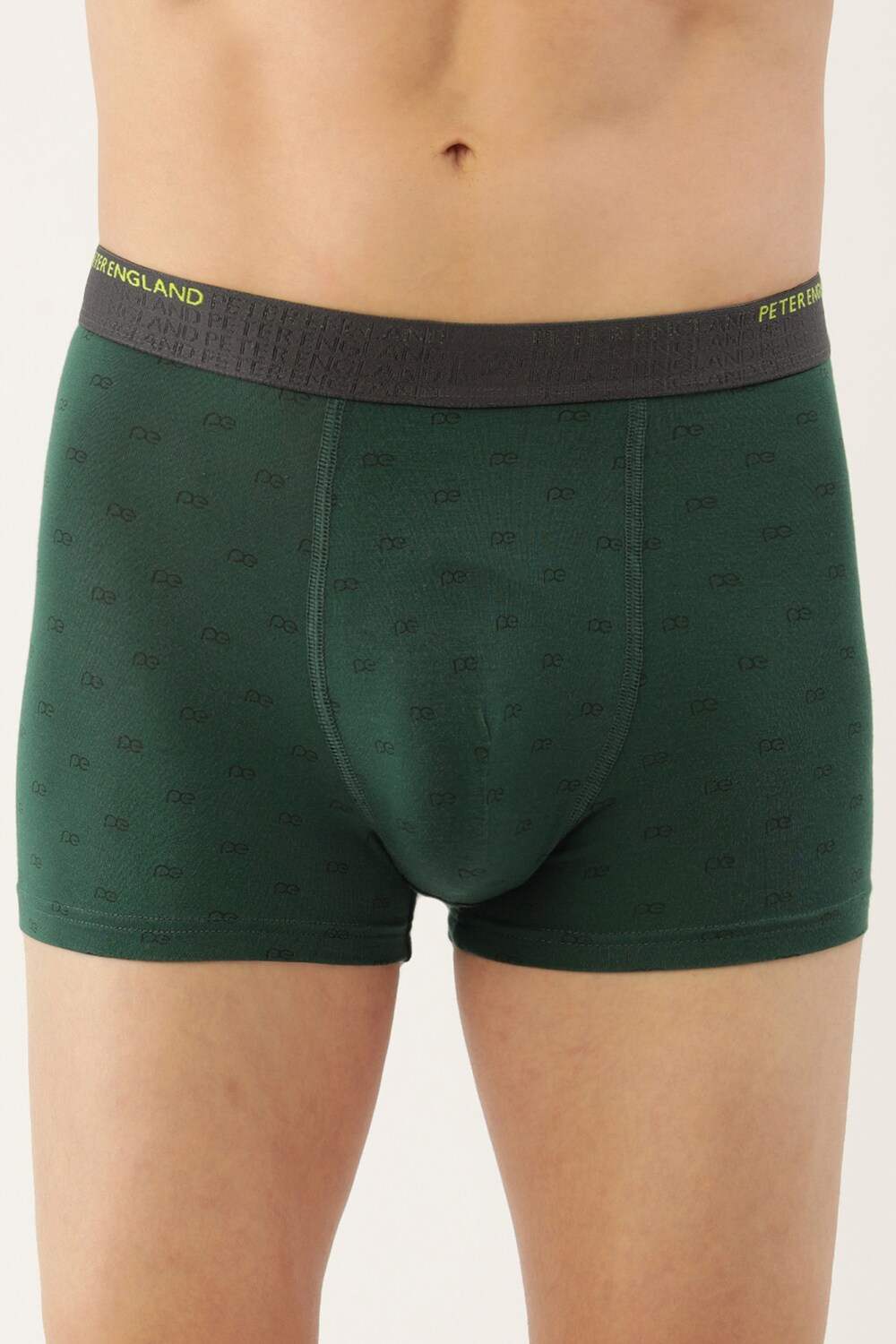 Men Green Print Trunk