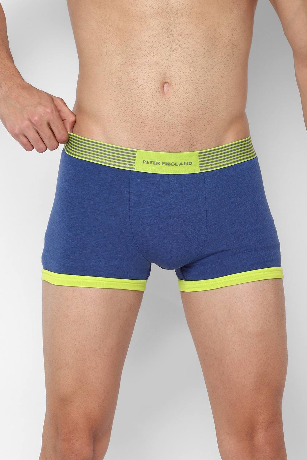 Men Blue Solid Trunk