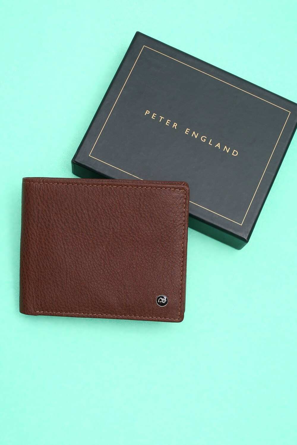 Men Brown Textured Leather Wallet