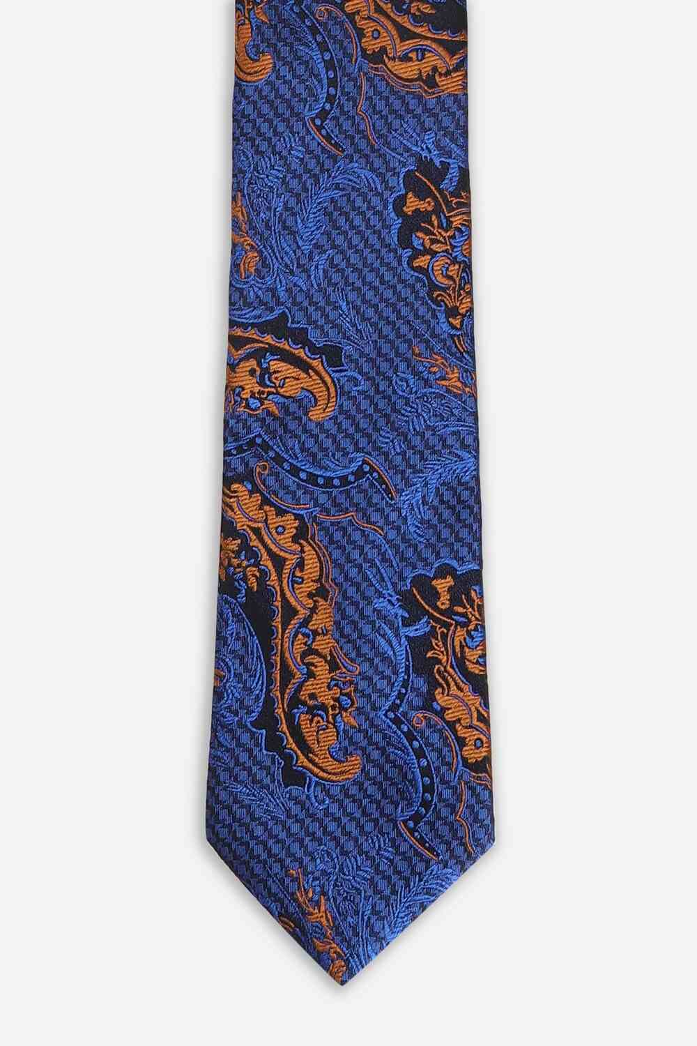 Men Blue Embroidered Tie