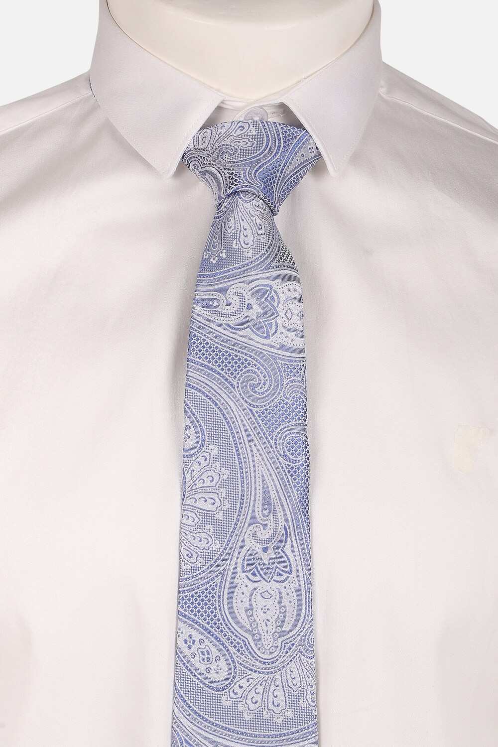 Men Blue Embroidered Tie