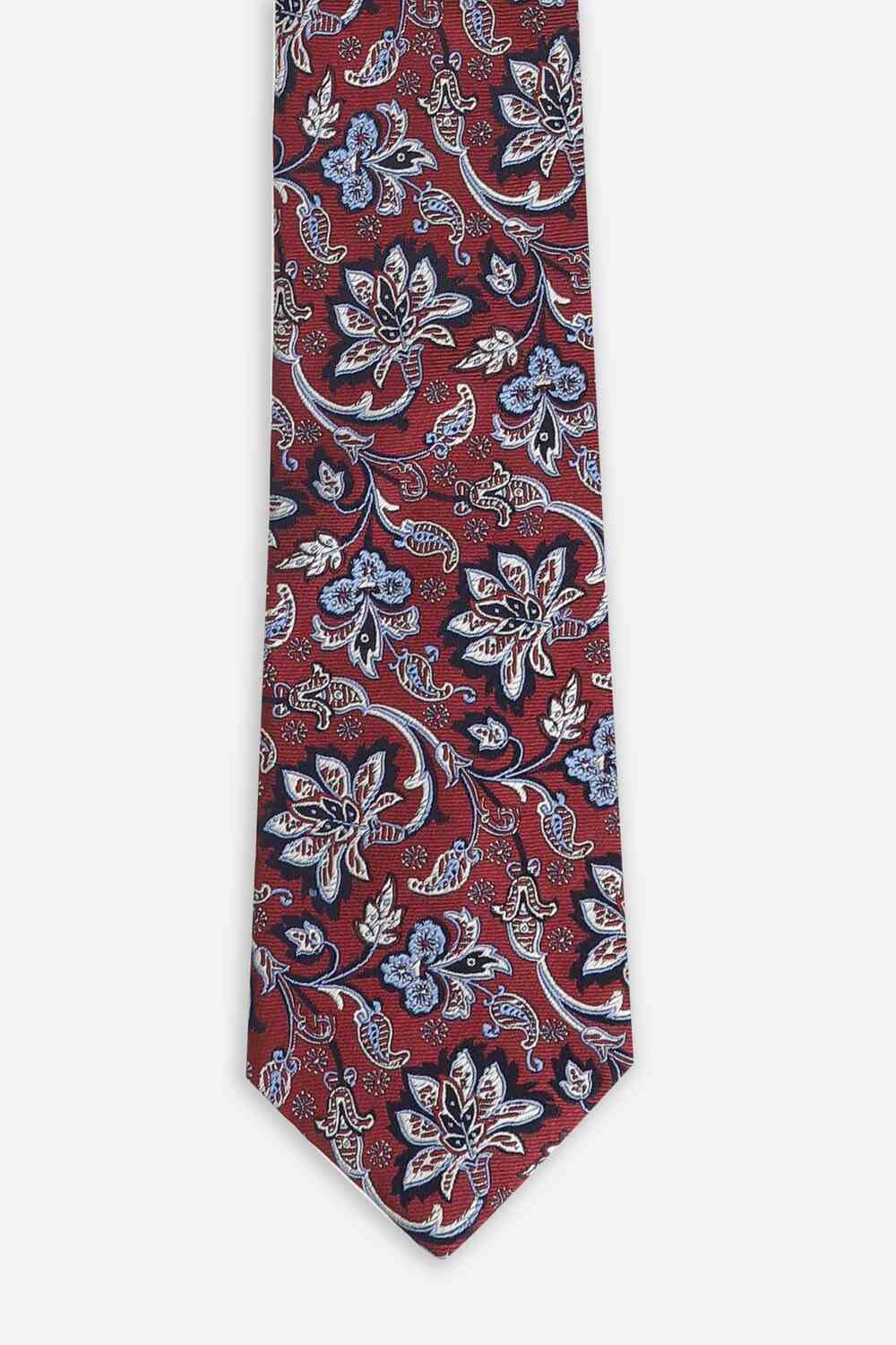 Men Maroon Embroidered Tie