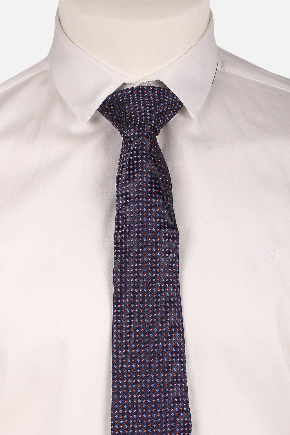 Men Navy Embroidered Tie