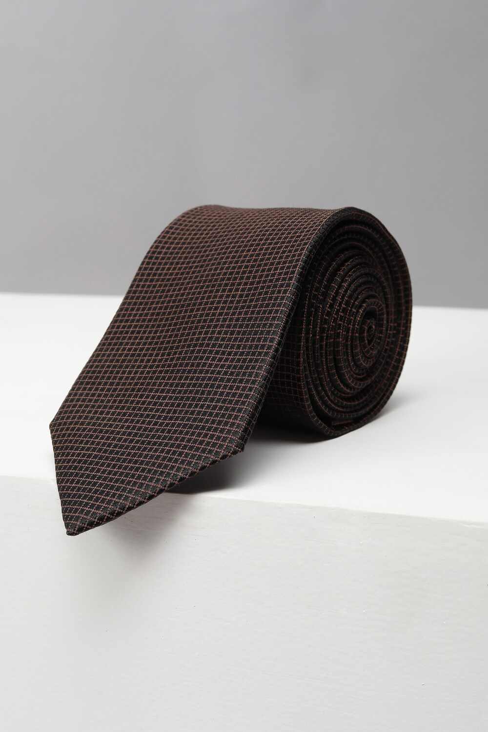 Men Black Embroidered Tie