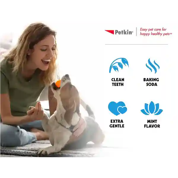 Petkin Plaque Fresh Mint Dog &amp; Cat Toothwipes (40 Wipes)