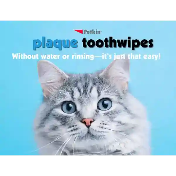 Petkin Plaque Fresh Mint Dog &amp; Cat Toothwipes (40 Wipes)