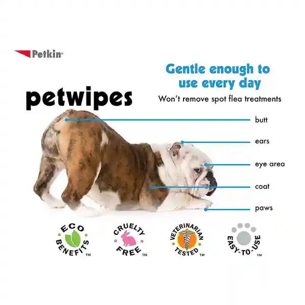 Petkin Valu-Pak Petwipes (40 Wipes)