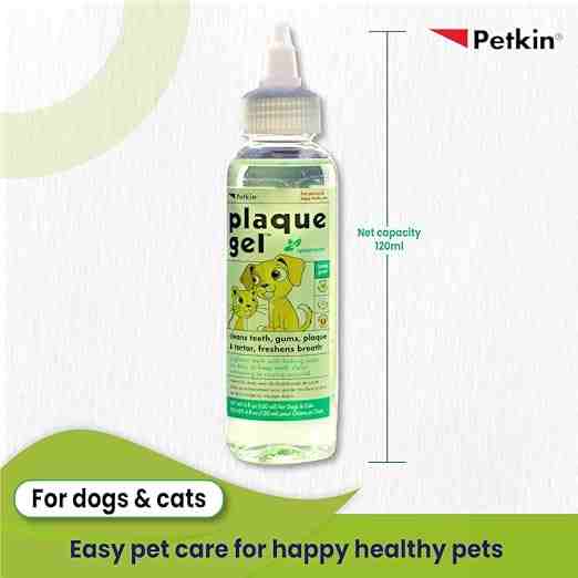 Petkin Plaque Gel Spearmint - 120 Ml