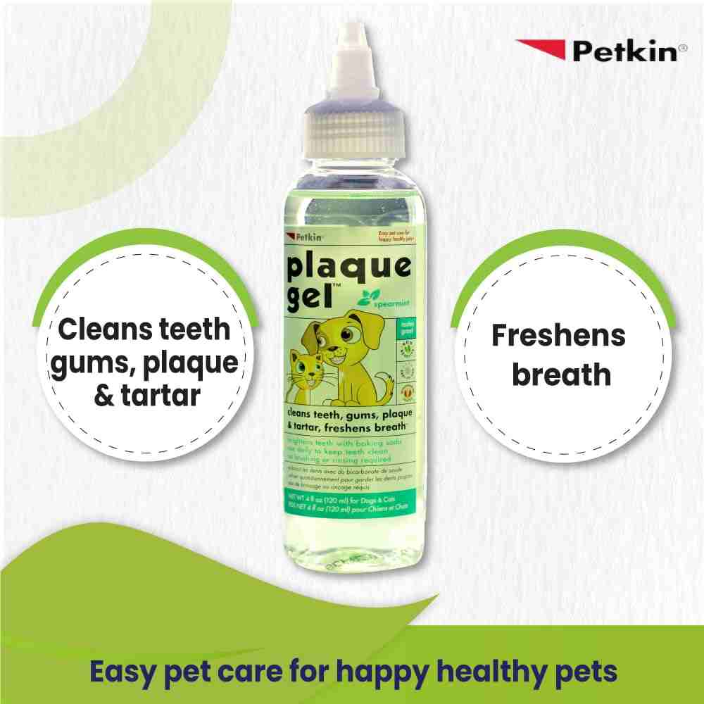 Petkin Plaque Gel Spearmint - 120 Ml