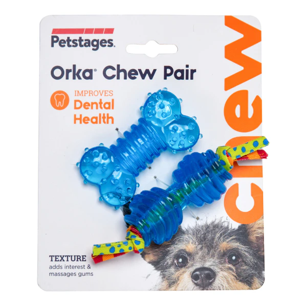 Petstages Orka Chew Pair Dog Chew Toy