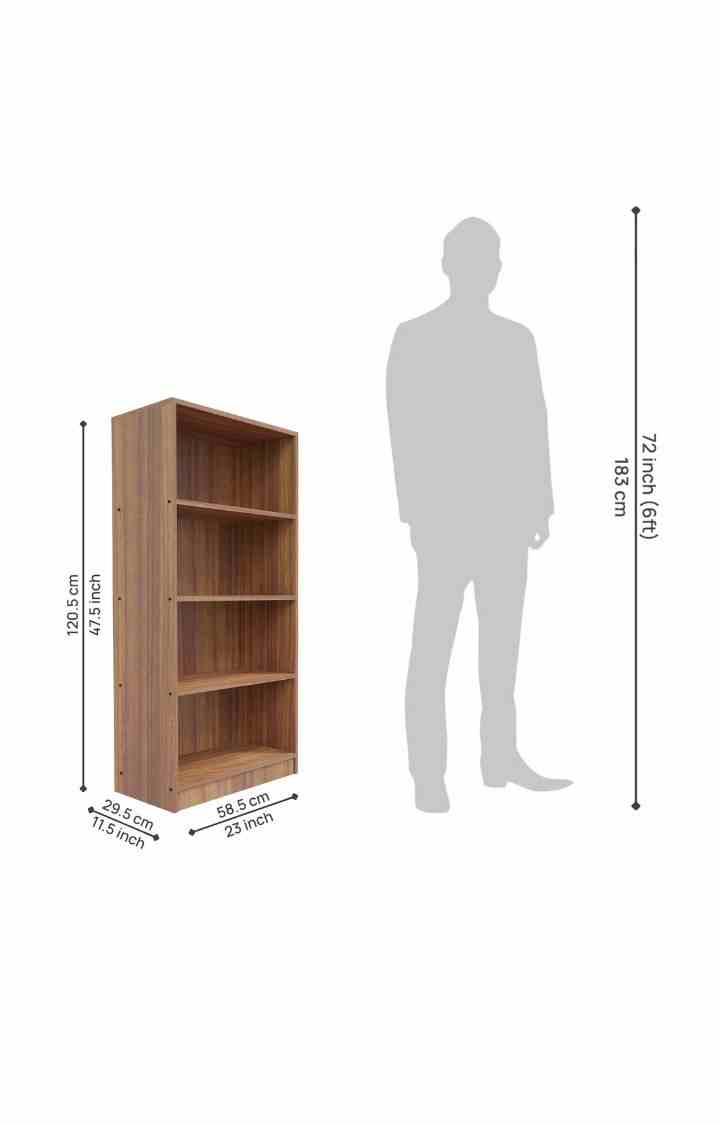 Hunter Open Book Shelf (Finish Color - Teak, Knock Down)