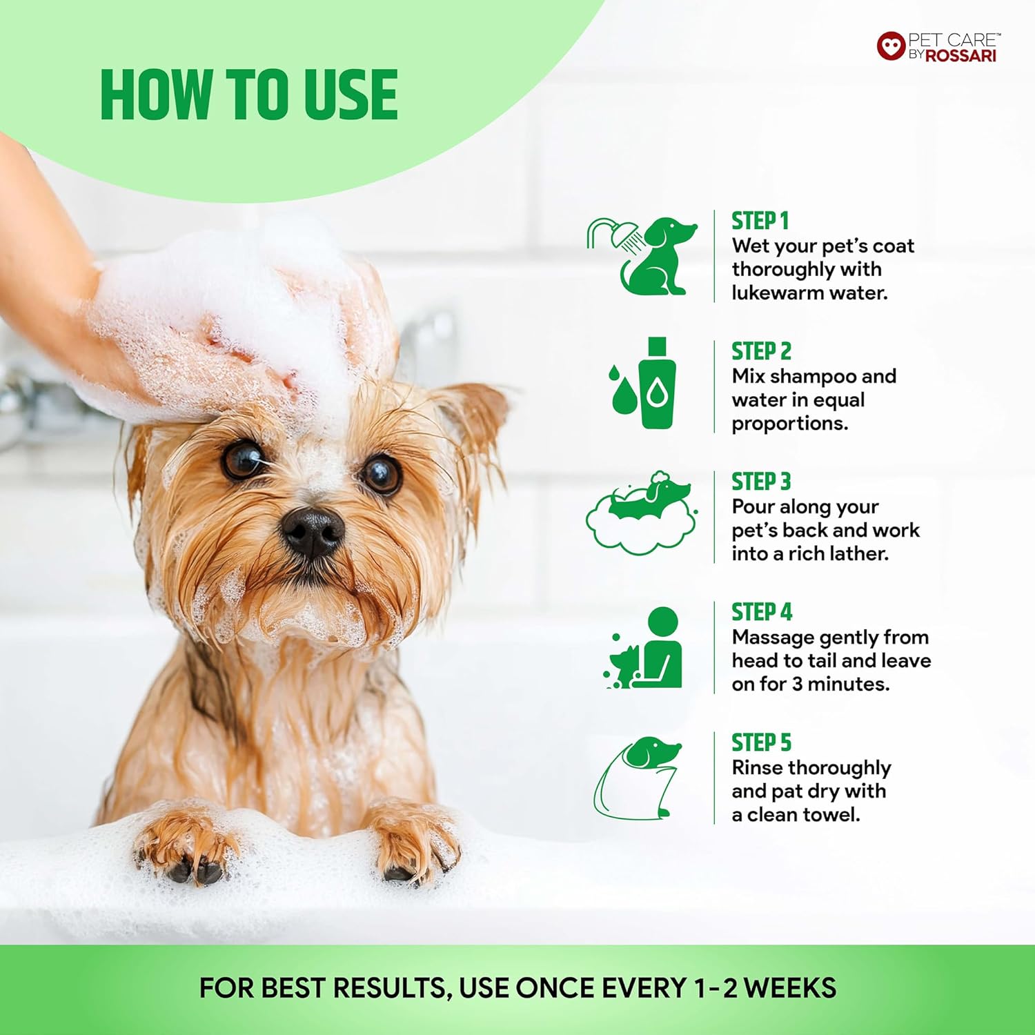 Lozalo Fruit Shampoo for Dogs & Cats 515 ml, Apple