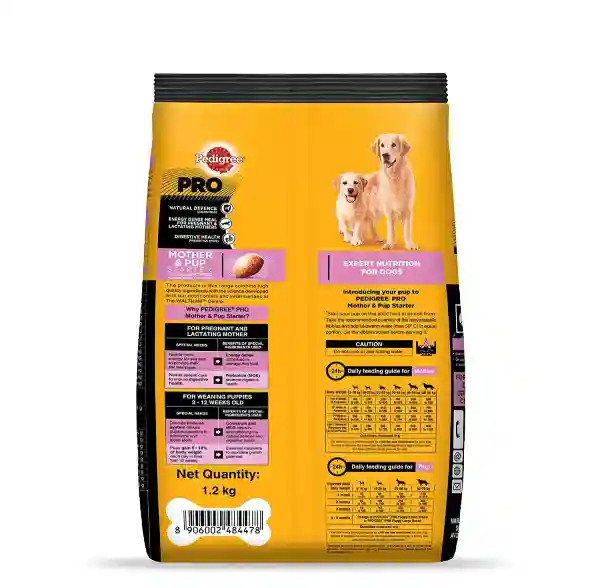 Pedigree Starter Pro Nutri Defense With Milk Pregnant/ Lactating Large Breed Mothers &amp; Pups (3-12 Weeks) Dry Dog Food