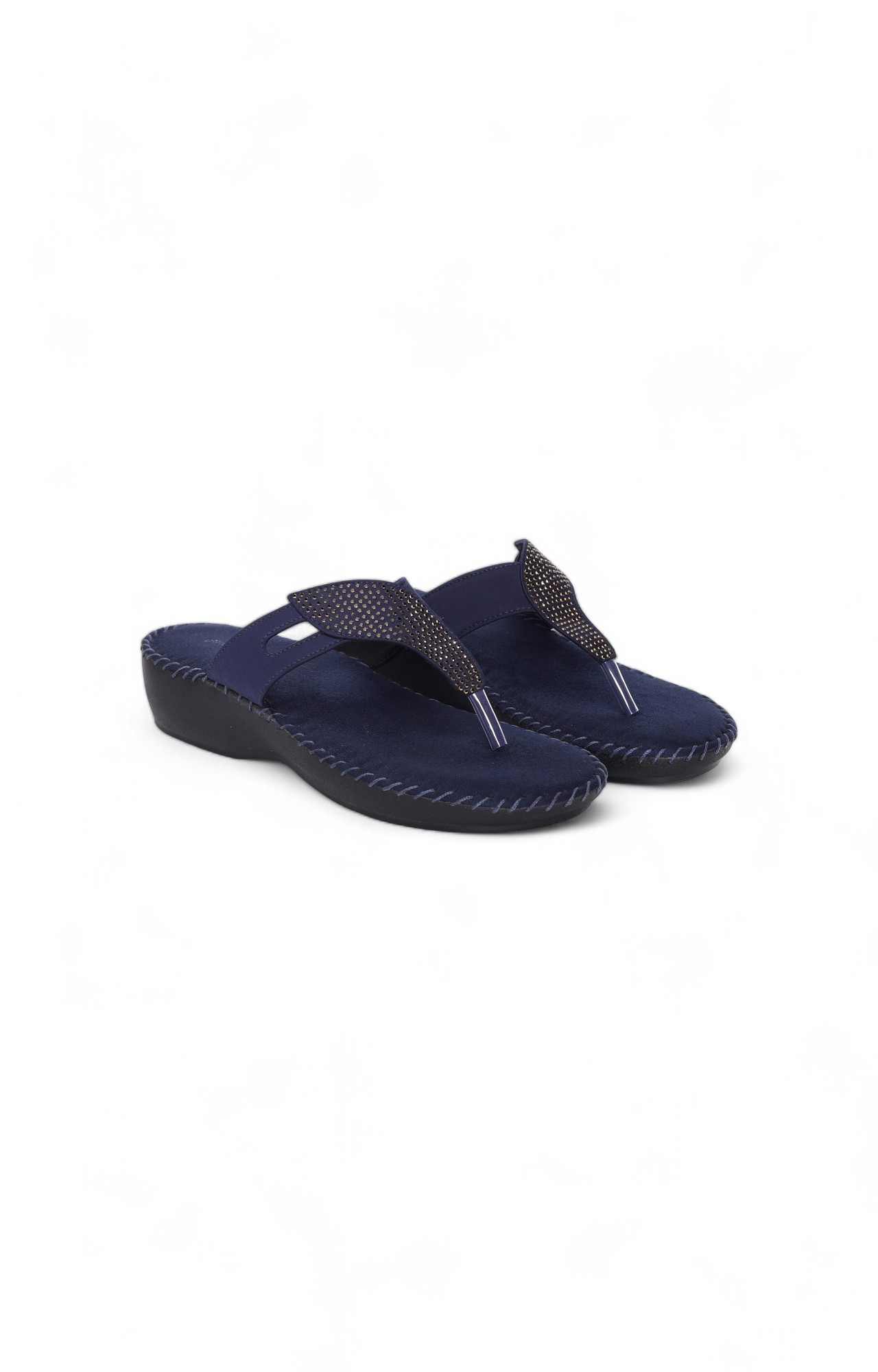 Women Blue Comfy Cushioning Thongs