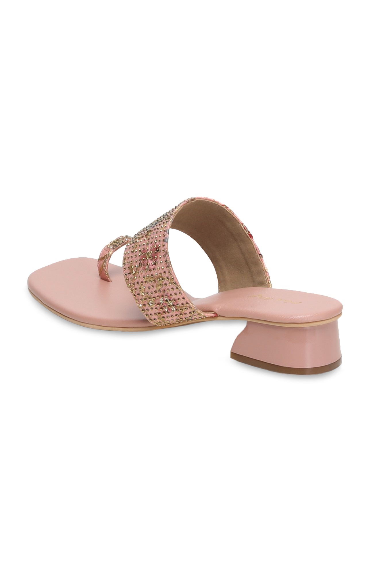 Women Pink Embellished Toe-Ring Sandal