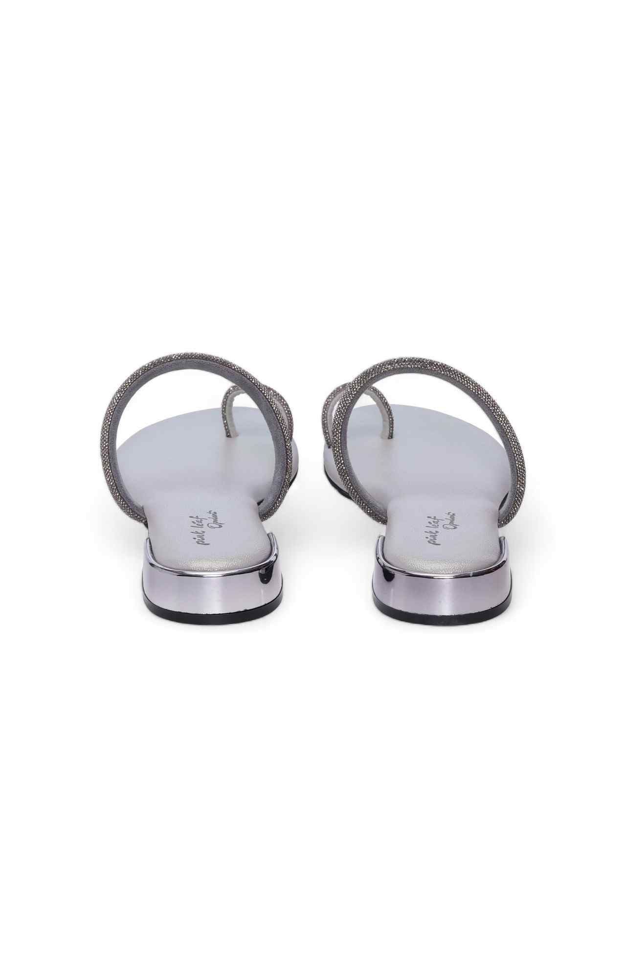 Women Grey Party with Rhinestone Strap