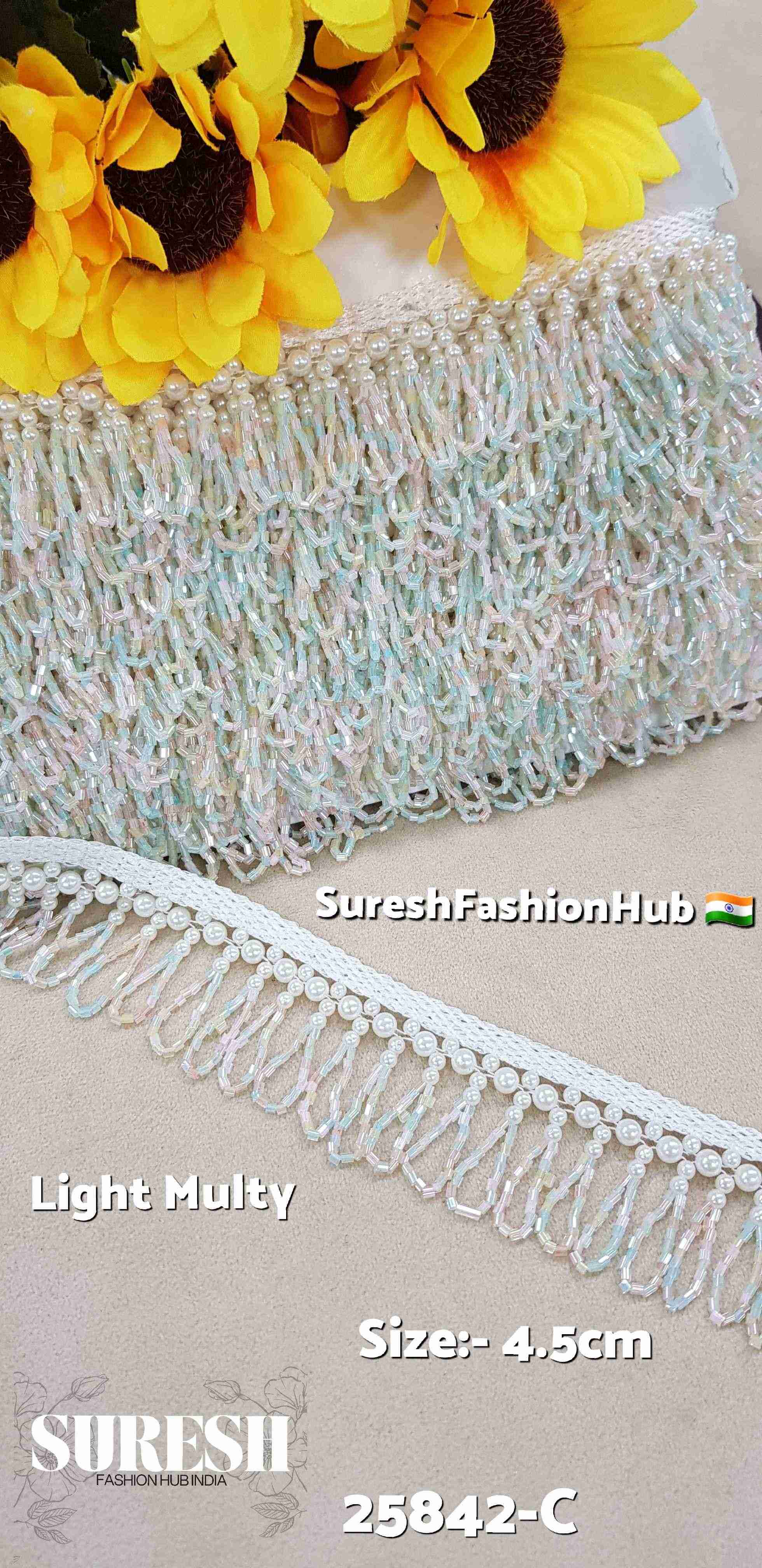  Light Multi Hanging Scalloped Lace