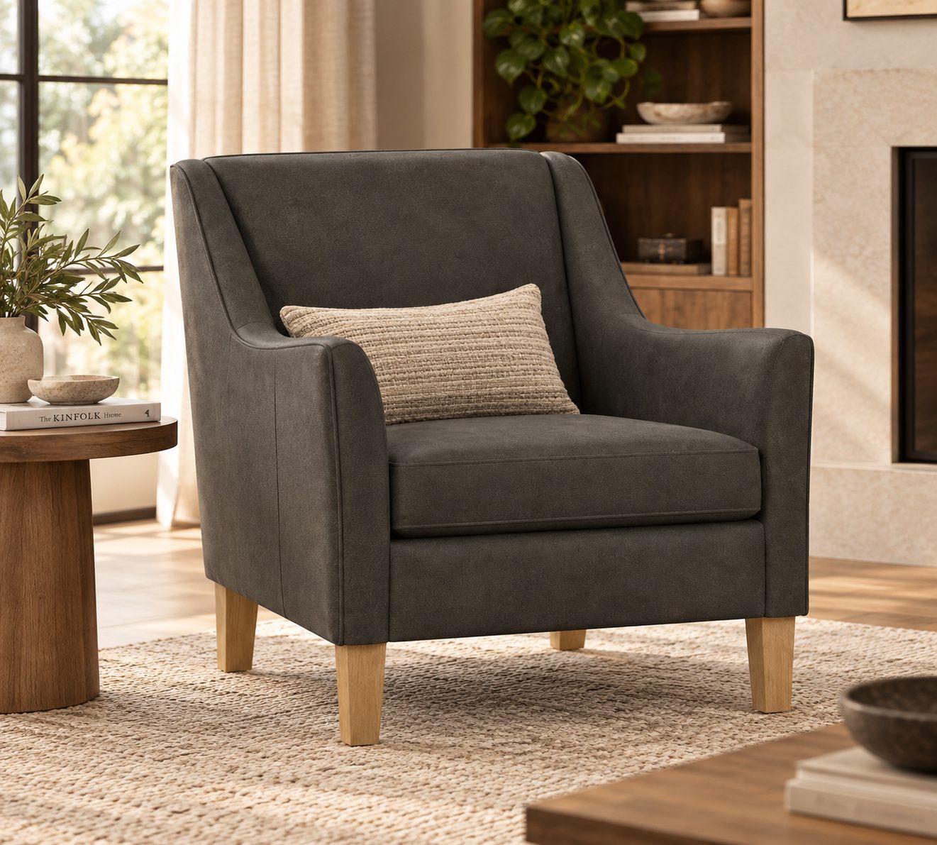 Pottery Barn | Amelia Leather Armchair