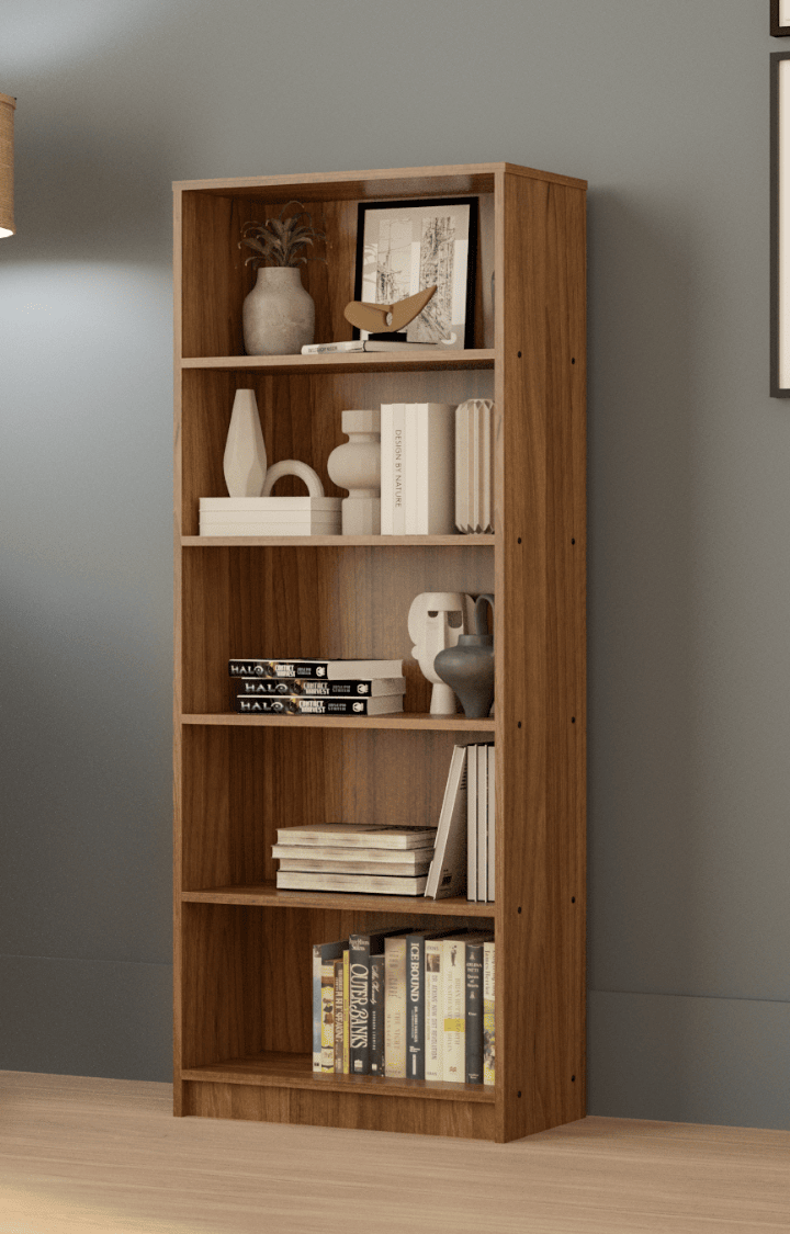 Bravo Open Bookshelf - Leon Teak