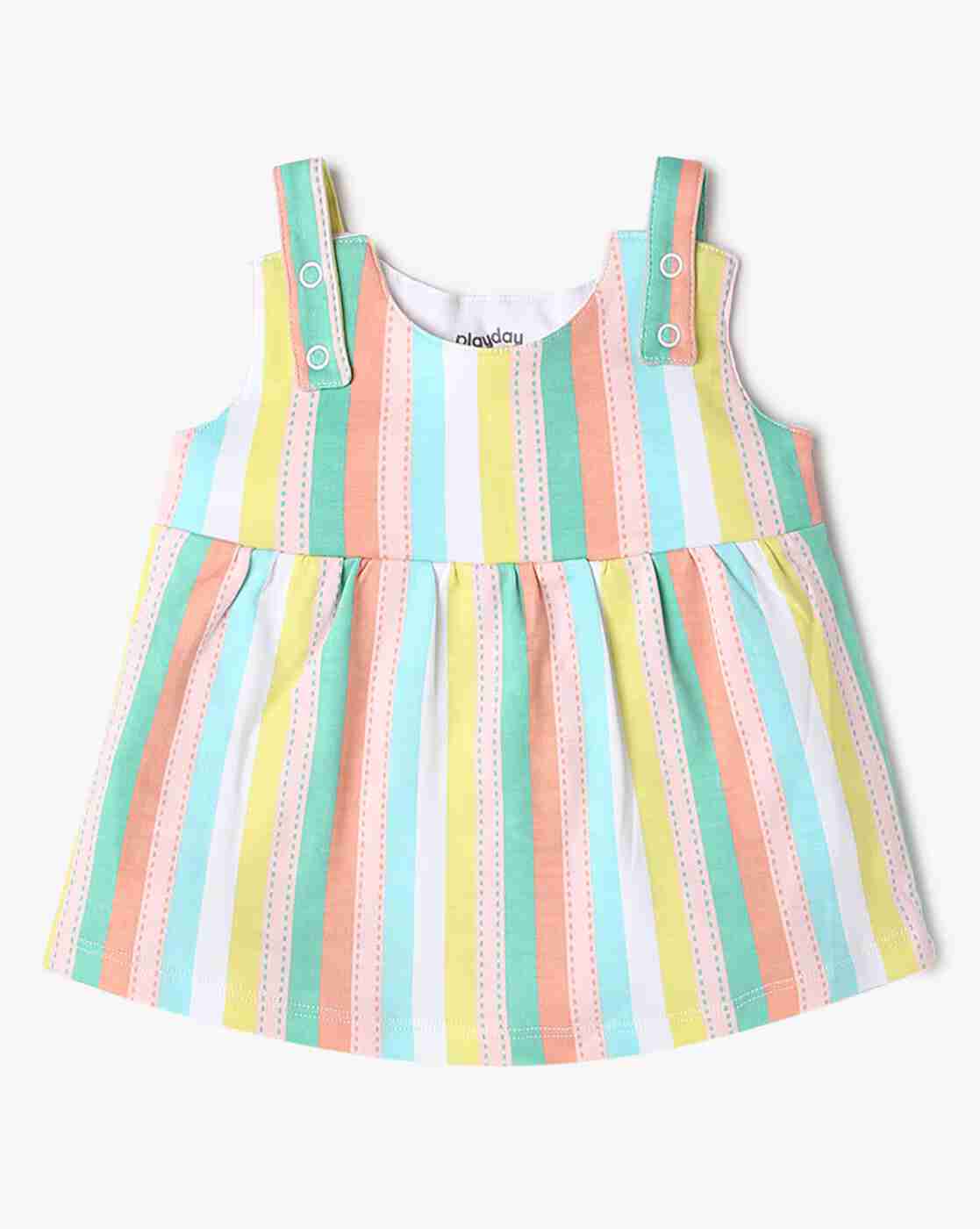 PLAYDAY | Girls Printed Regular Fit Top & Pants Set with Romper|3