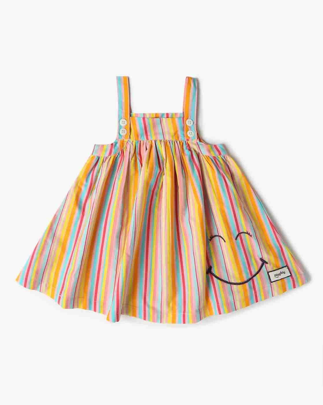 PLAYDAY | Women Striped Flared Dress with Top|3