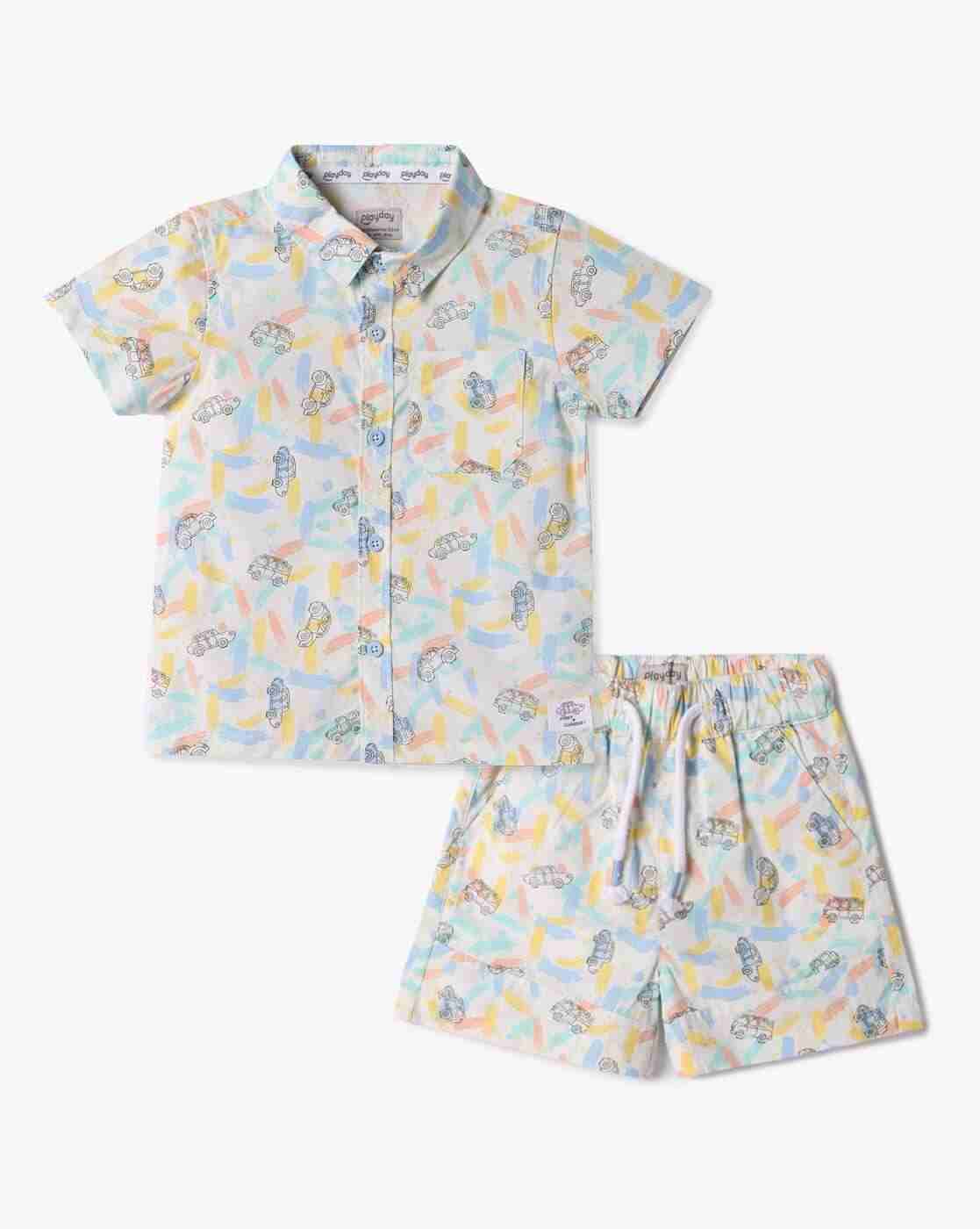 PLAYDAY | Boys Printed Shirt with Shorts|0