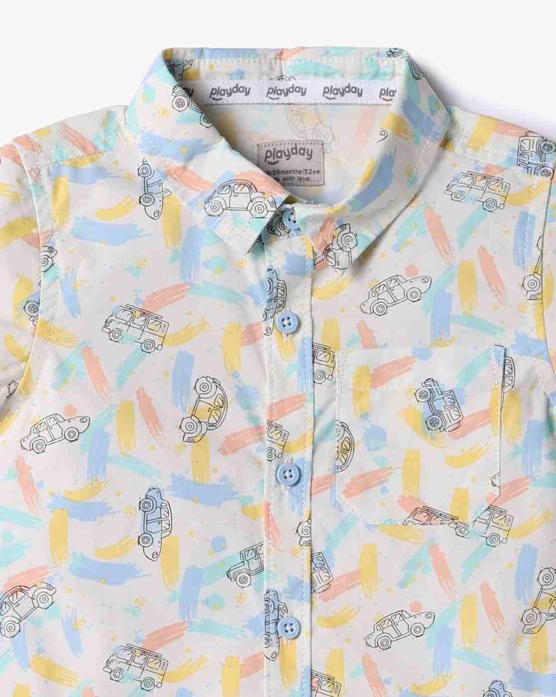 PLAYDAY | Boys Printed Shirt with Shorts|5