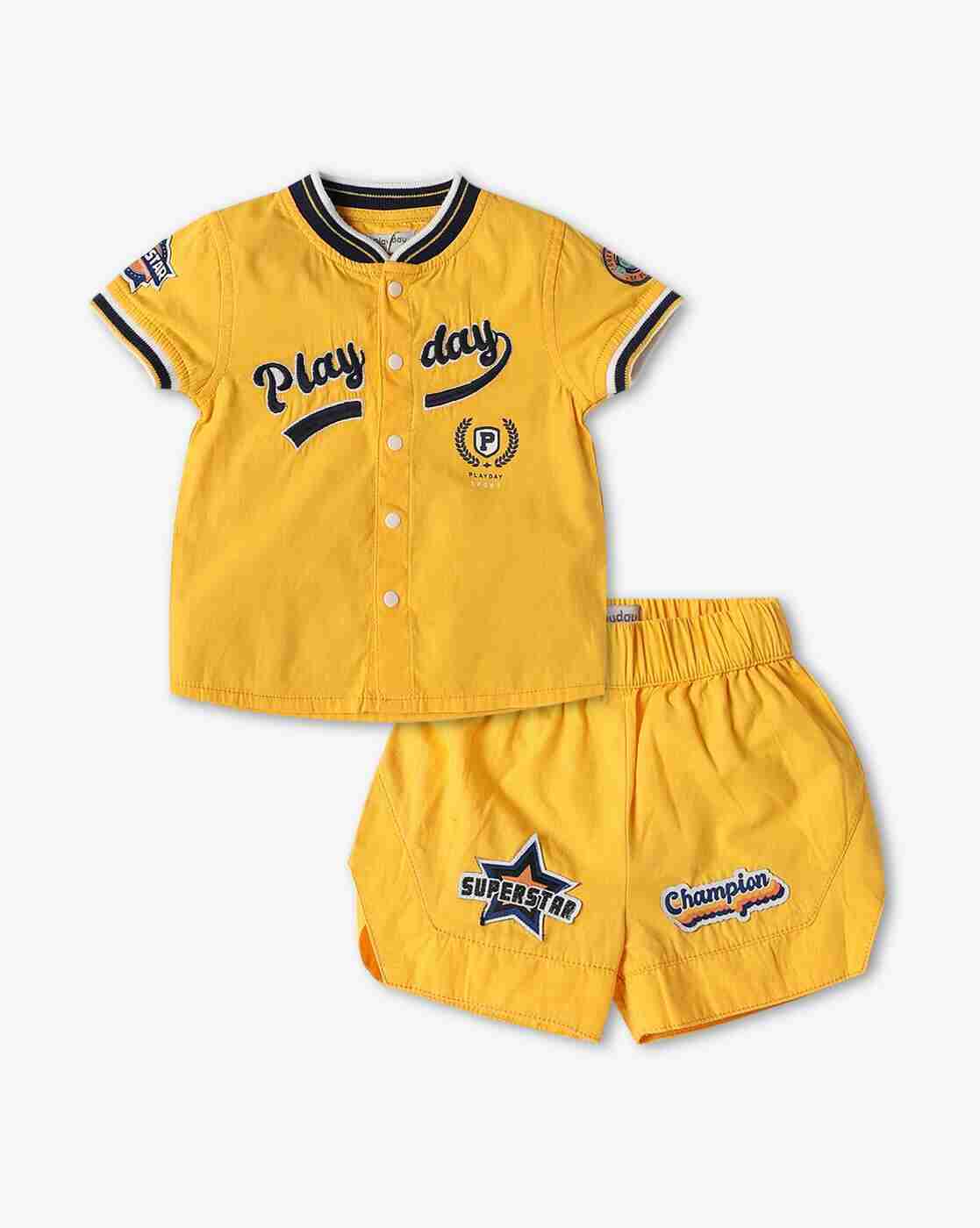 PLAYDAY | Boys Printed Shirts with Shorts|0