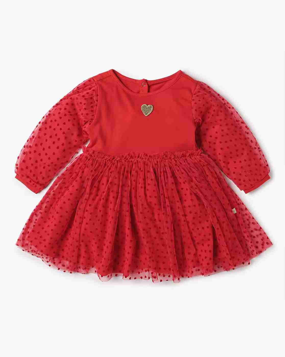 PLAYDAY | Girls Micro Print Dress with Bloomer|1