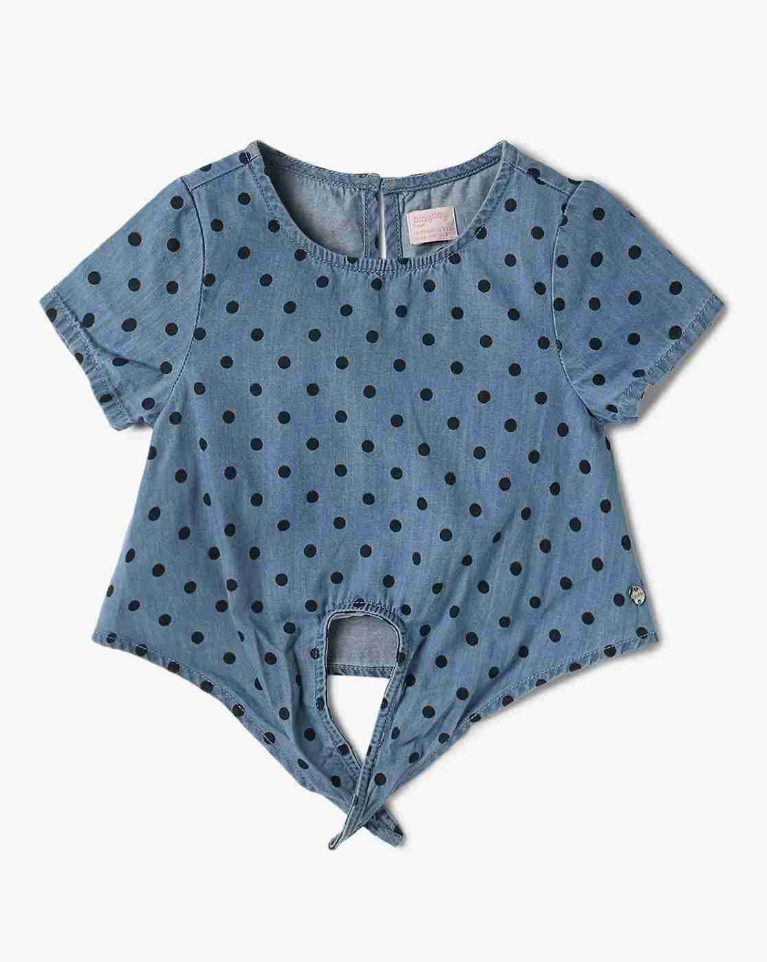PLAYDAY | Girls Polka-Dot Print Top & Shorts Set|1
