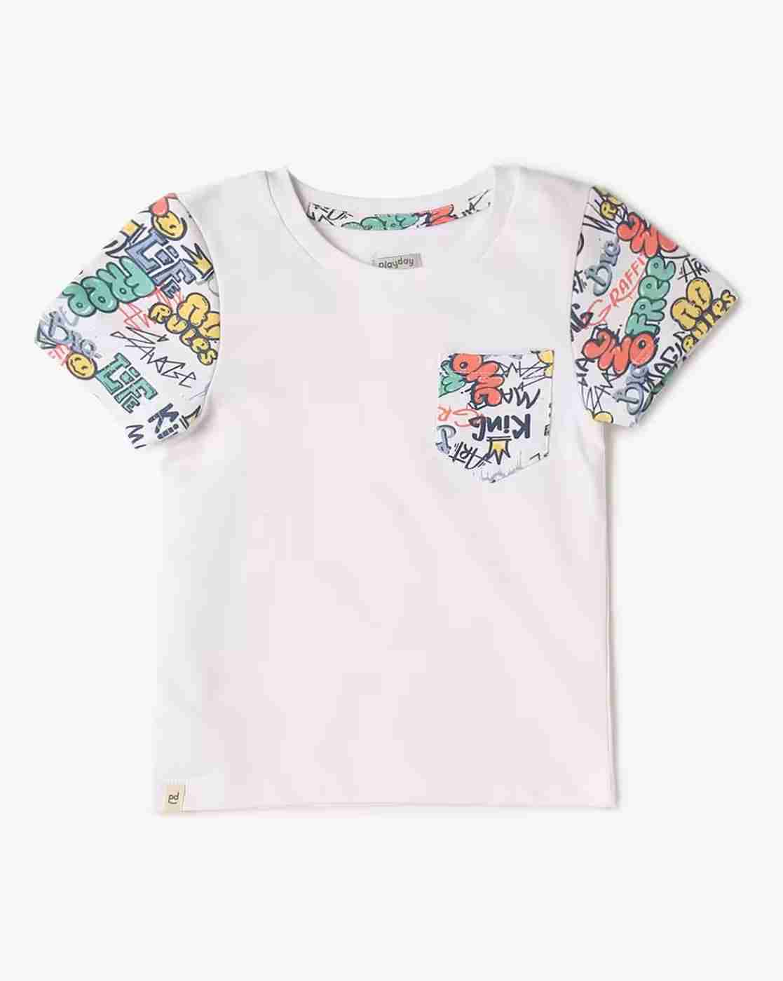 PLAYDAY | Boys T-Shirt & Printed Shorts Set|1