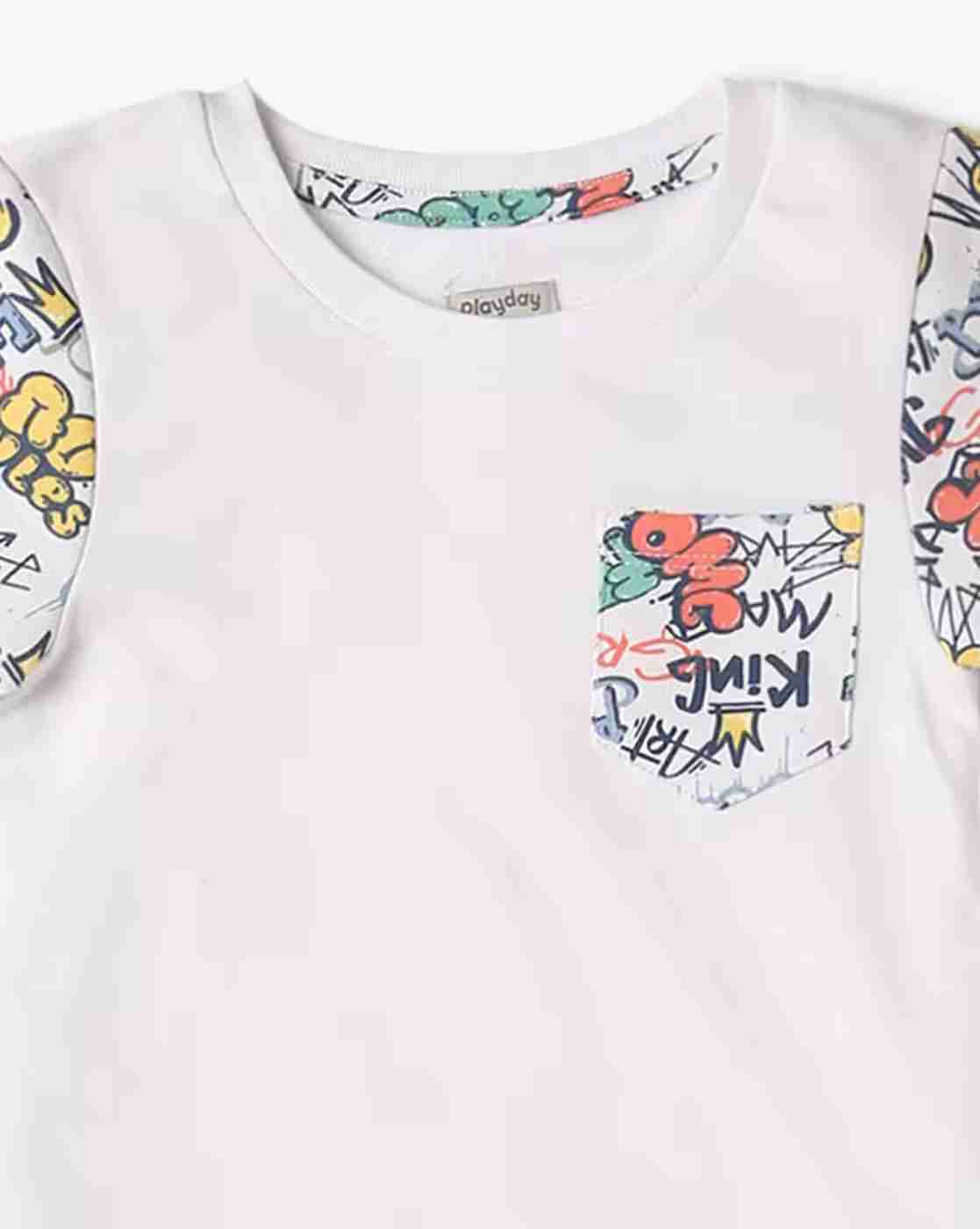 PLAYDAY | Boys T-Shirt & Printed Shorts Set|5