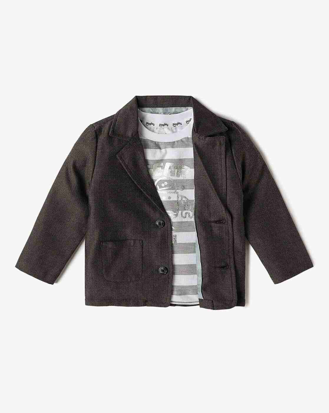 PLAYDAY | Boys Regular Fit Blazer with T-Shirt|0