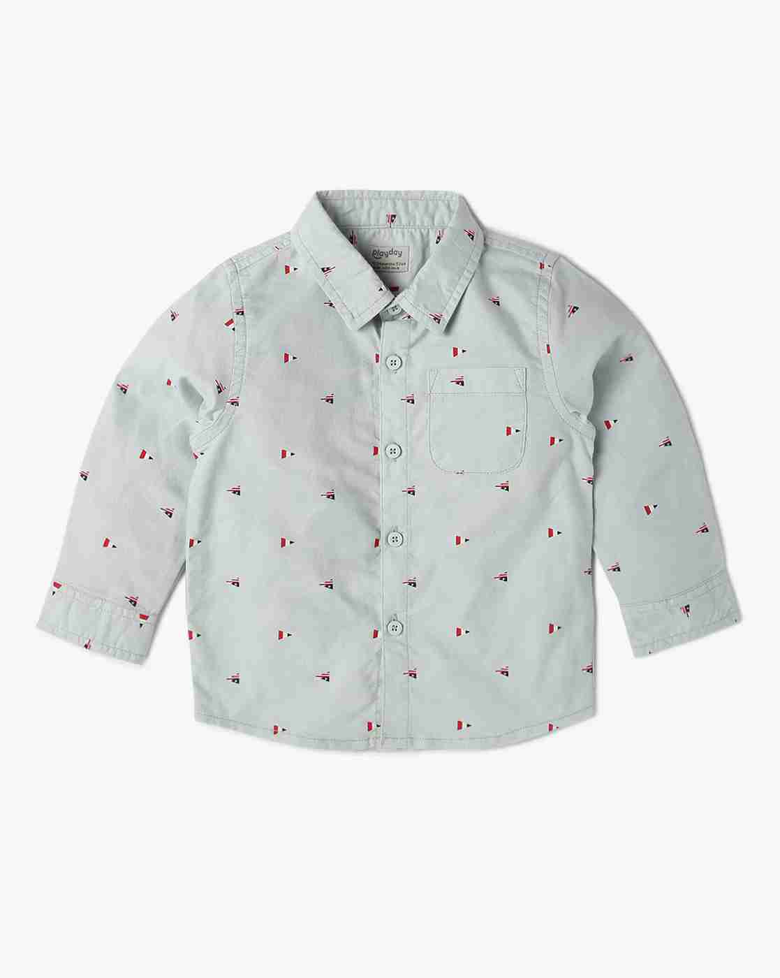 PLAYDAY | Boys Printed Shirt Waistcoat with Pants|2