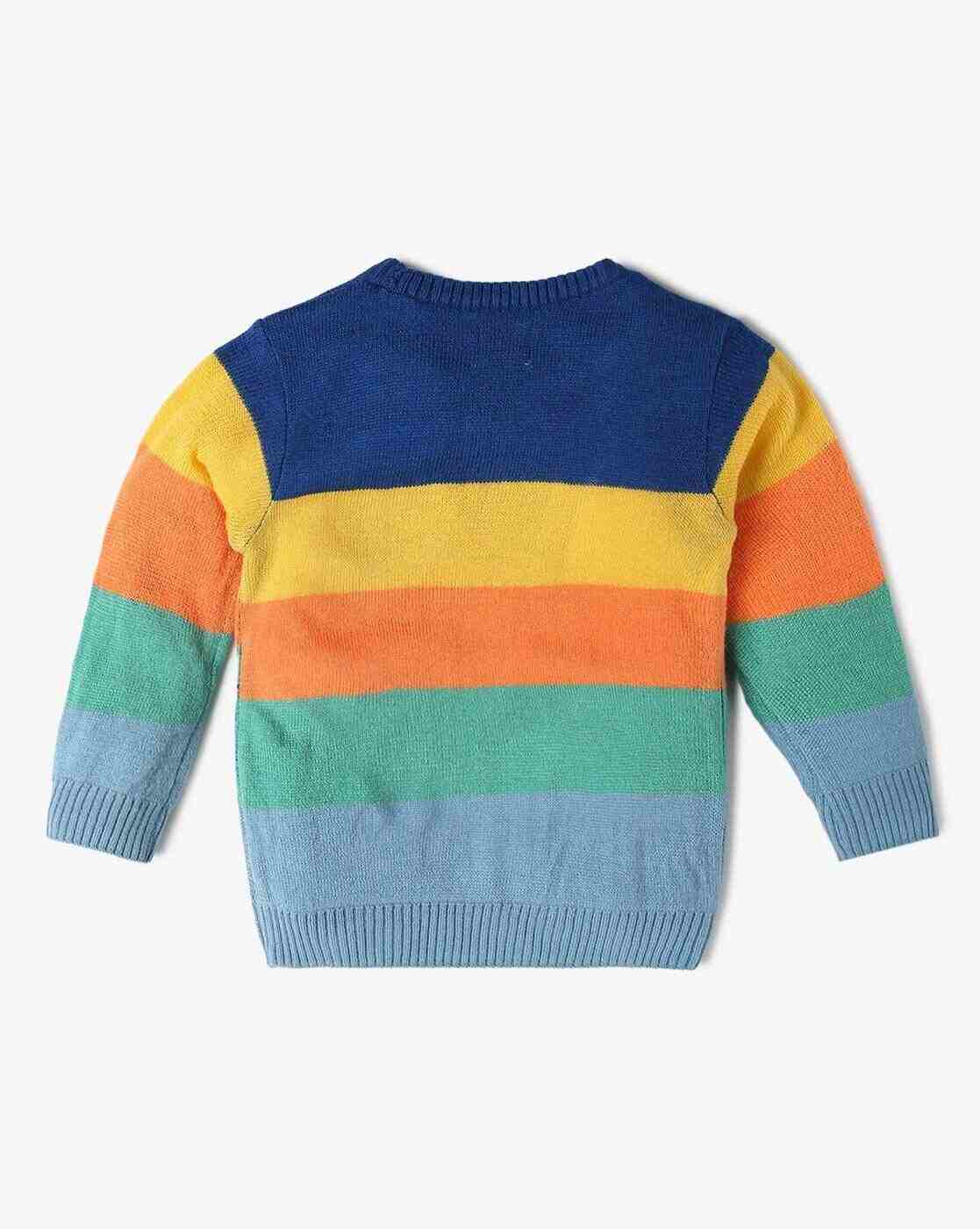 PLAYDAY | Boys Striped Round-Neck Sweater|1
