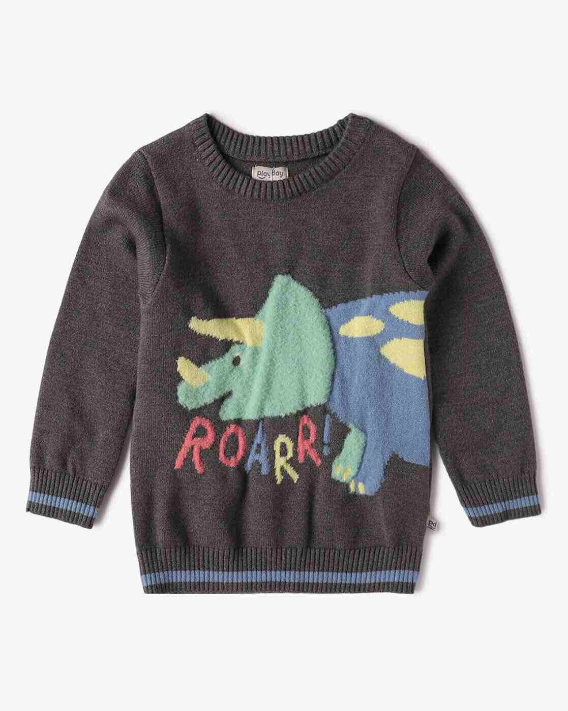 PLAYDAY | Boys Graphic Print Round-Neck Sweater|0