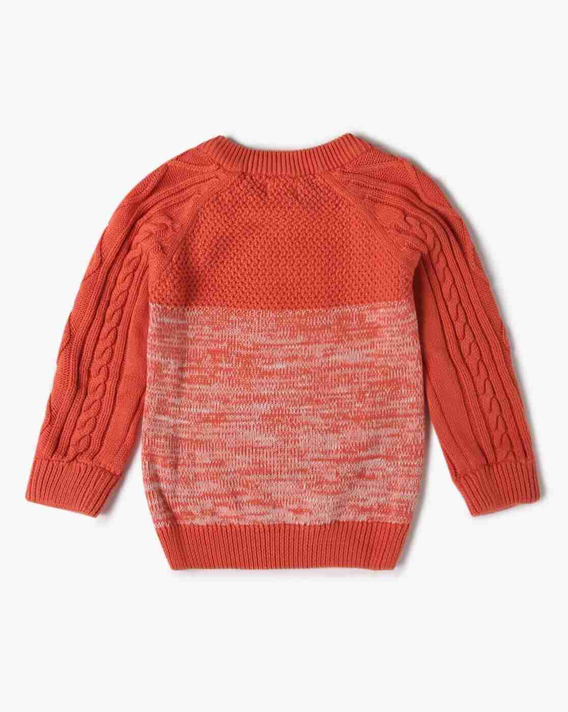 PLAYDAY | Fox Artwork Cable-Knit Sweater|1