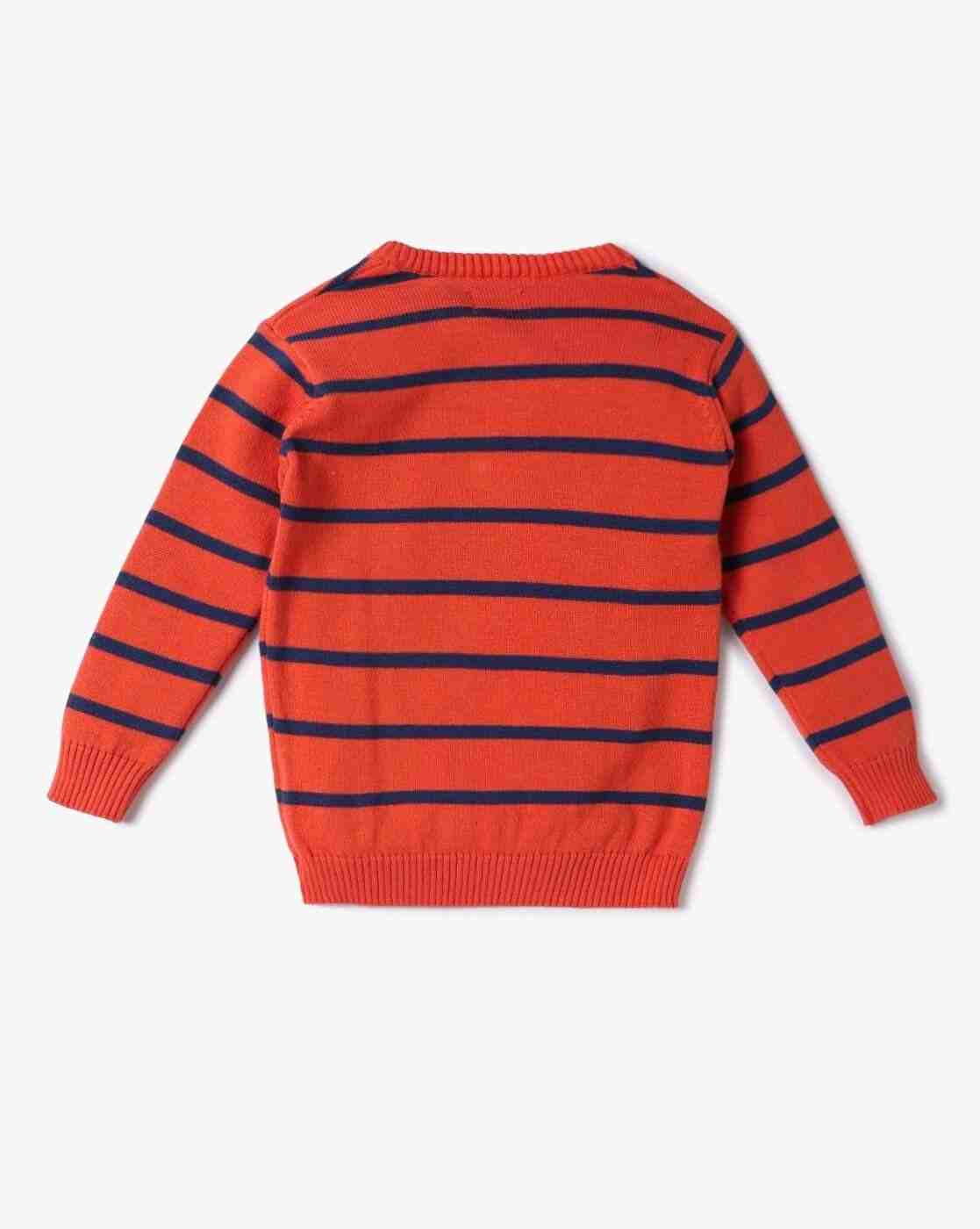 PLAYDAY | Boys Striped Round-Neck Sweater|1