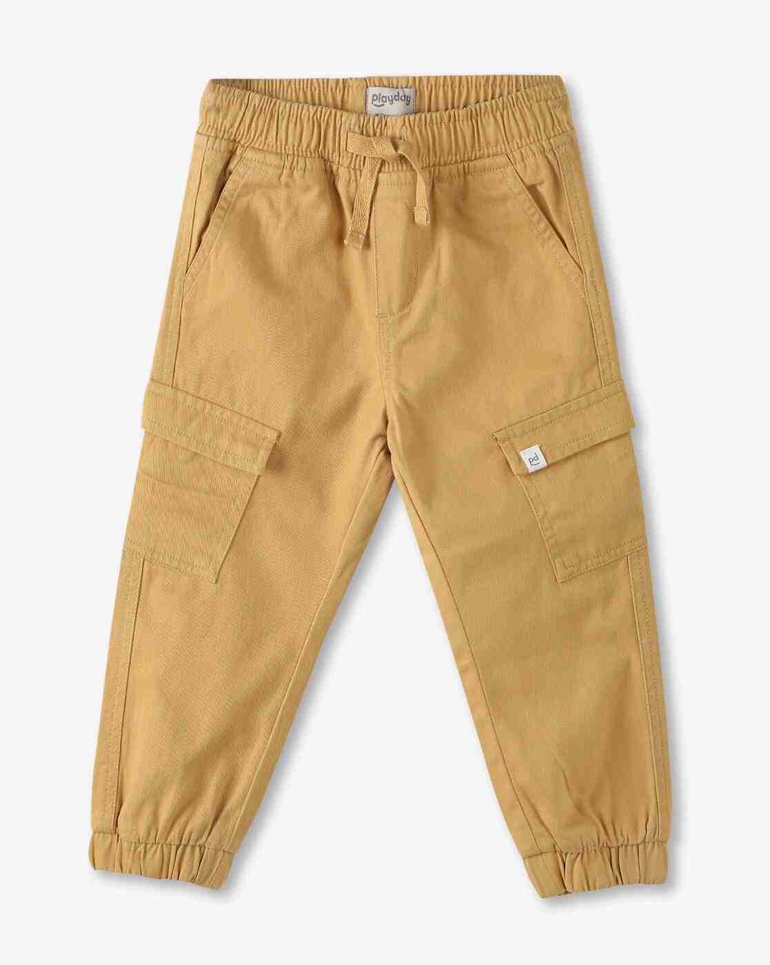 PLAYDAY | Boys Straight Fit Flat-Front Cargo Joggers|0