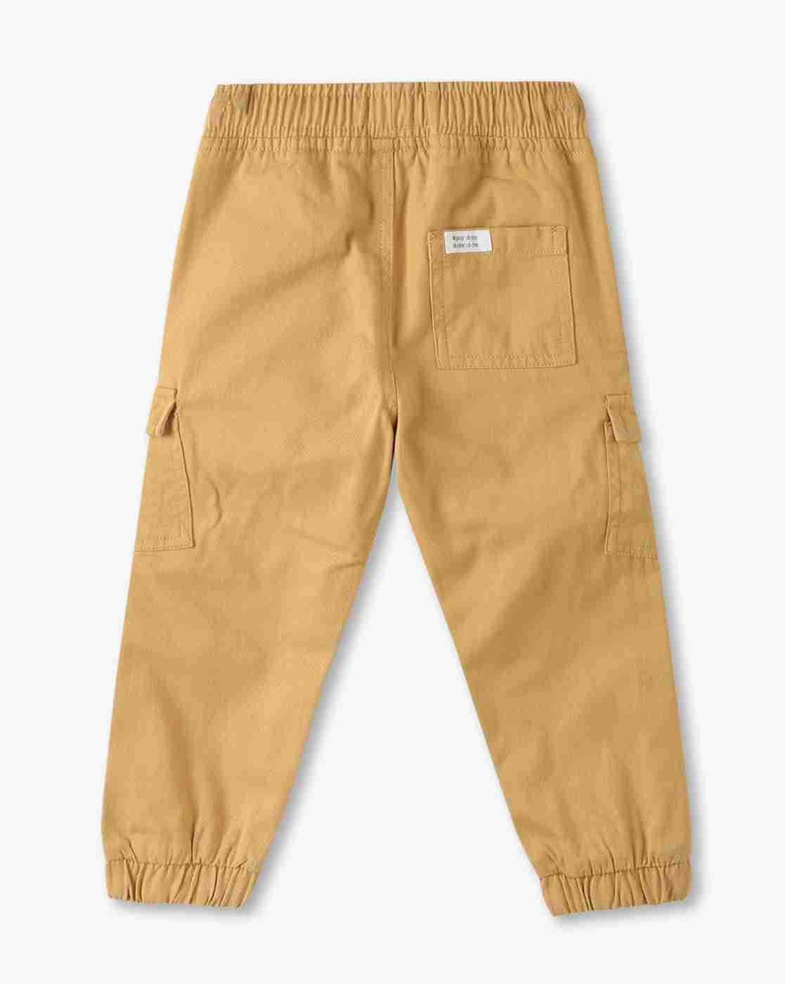 PLAYDAY | Boys Straight Fit Flat-Front Cargo Joggers|1