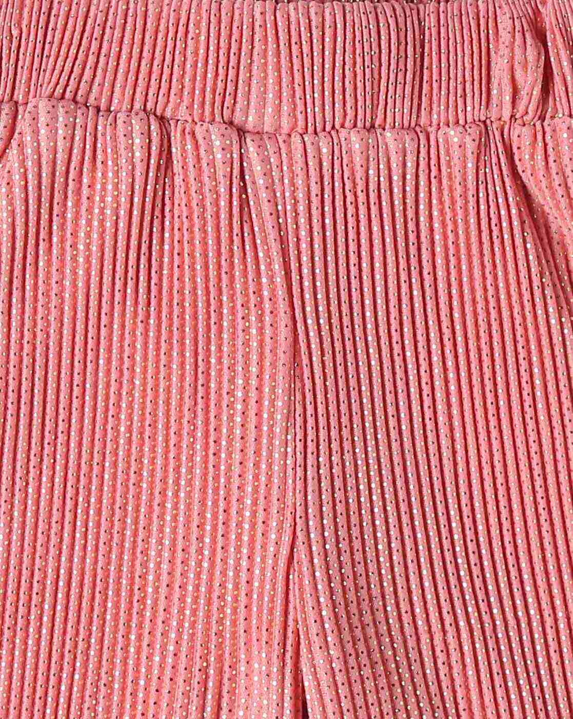 PLAYDAY | Girls Foil Print Round-Neck Top & Pants Set|6