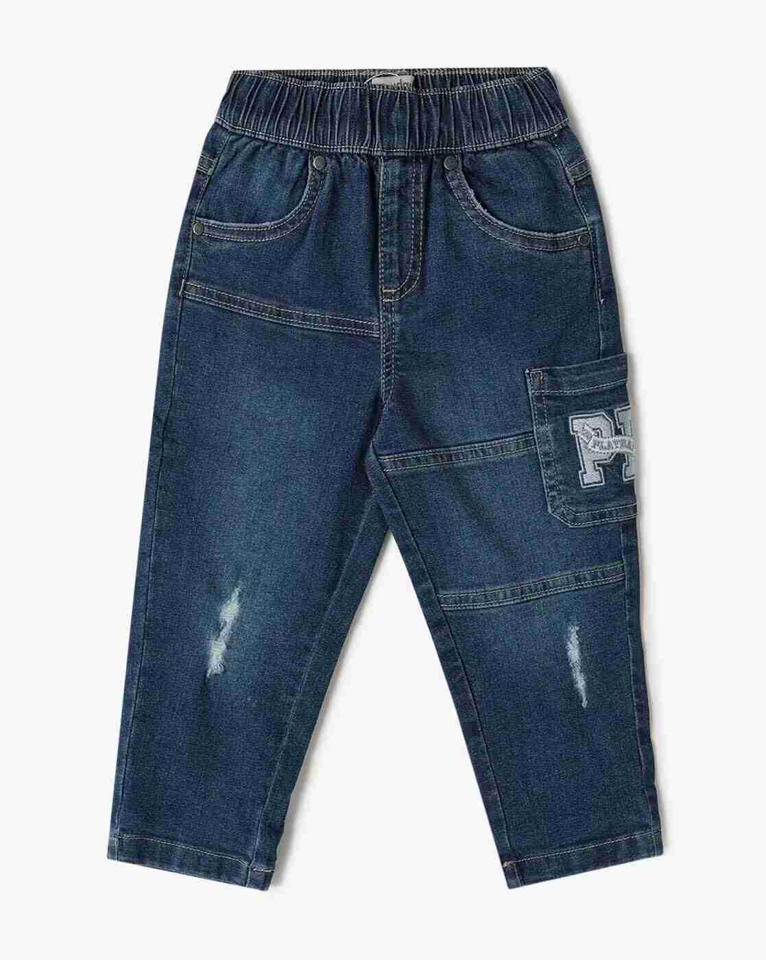 PLAYDAY | Boys Lightly Washed Distressed Regular Fit Jeans|0
