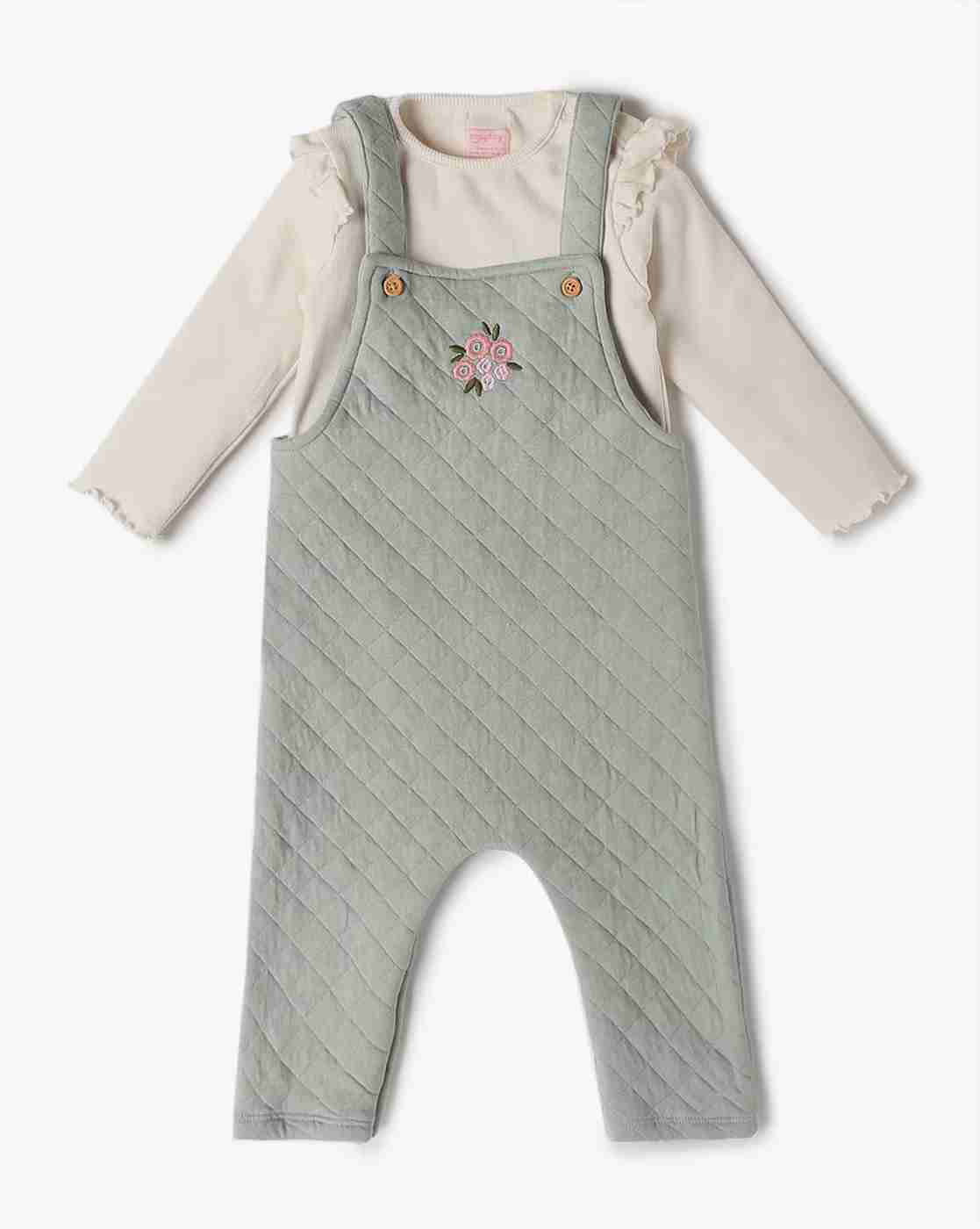 PLAYDAY | Embroidered Dungaree with T-Shirt|0