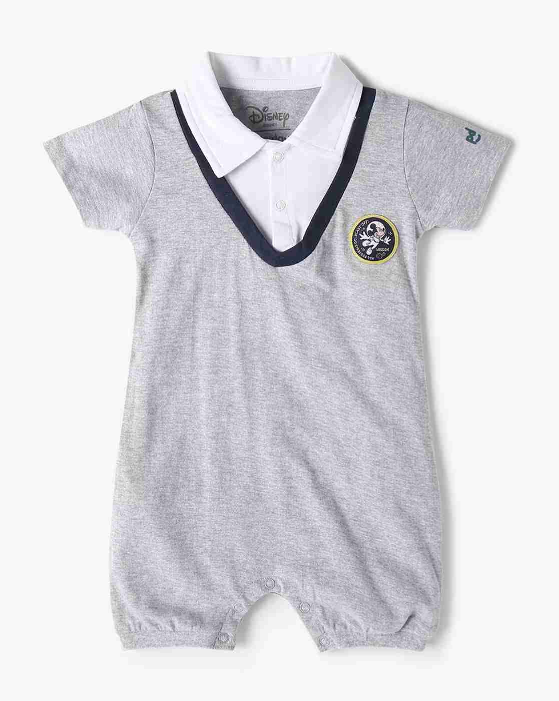 PLAYDAY | Mickey Mouse Print Regular Fit Polo Romper|0