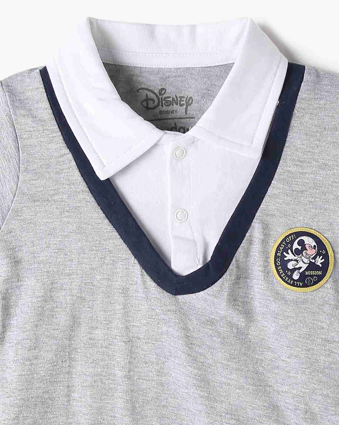 PLAYDAY | Mickey Mouse Print Regular Fit Polo Romper|2