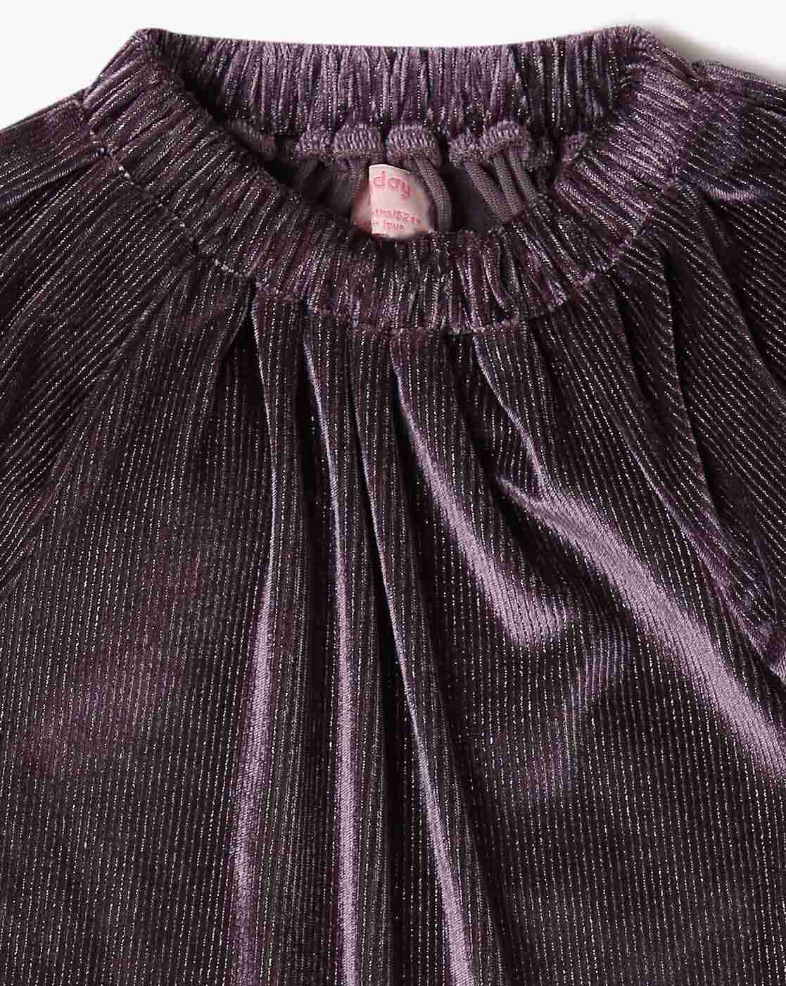 PLAYDAY | Girls Regular Fit Woven Top with Bow|2