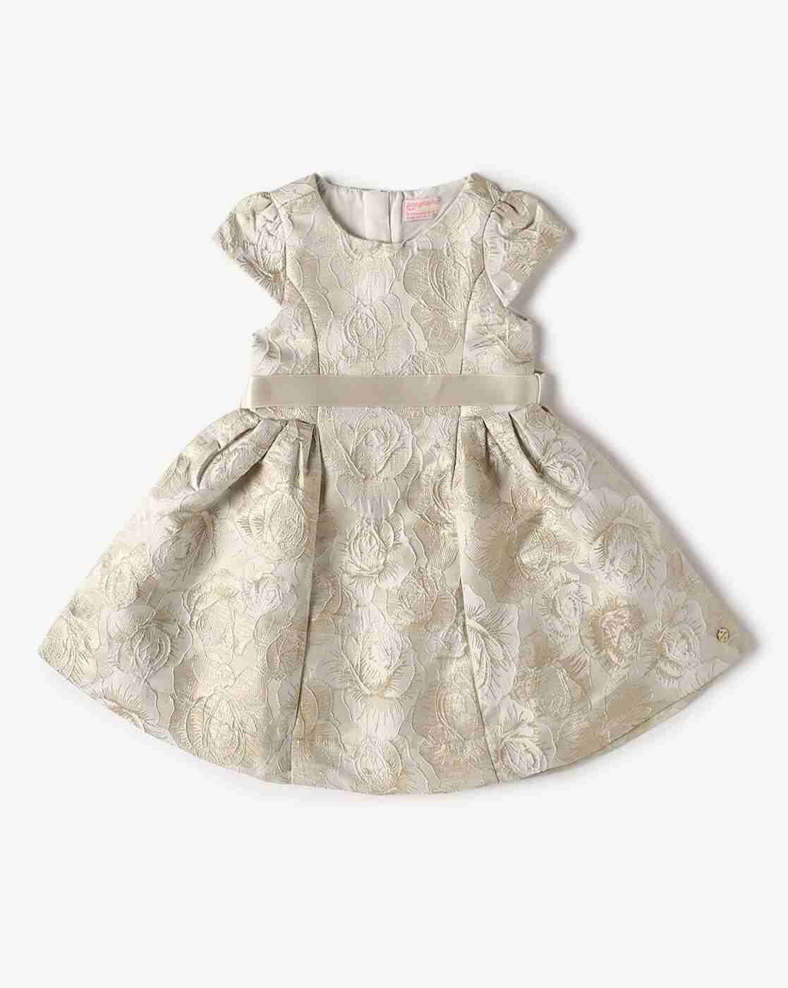 PLAYDAY | Girls Floral Pattern Fit & Flare Dress|1