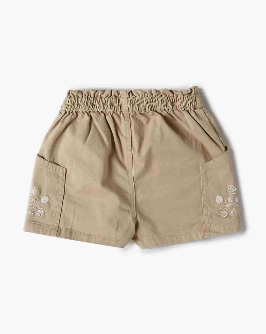 PLAYDAY | Girls Embroidered Regular Fit Shorts|2