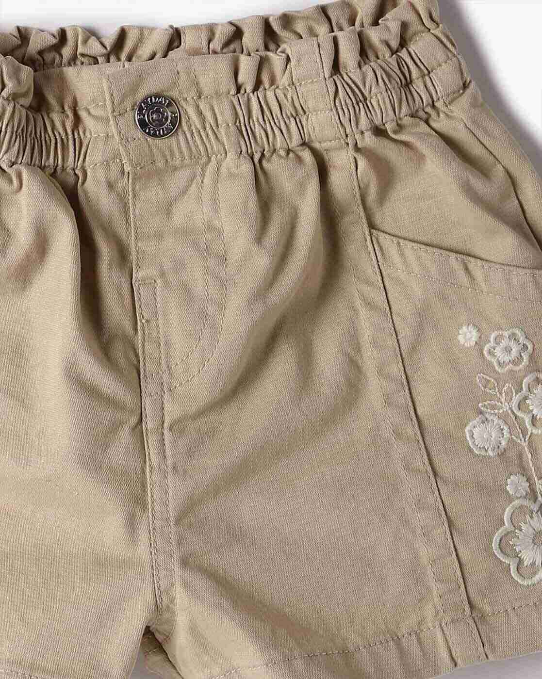 PLAYDAY | Girls Embroidered Regular Fit Shorts|3